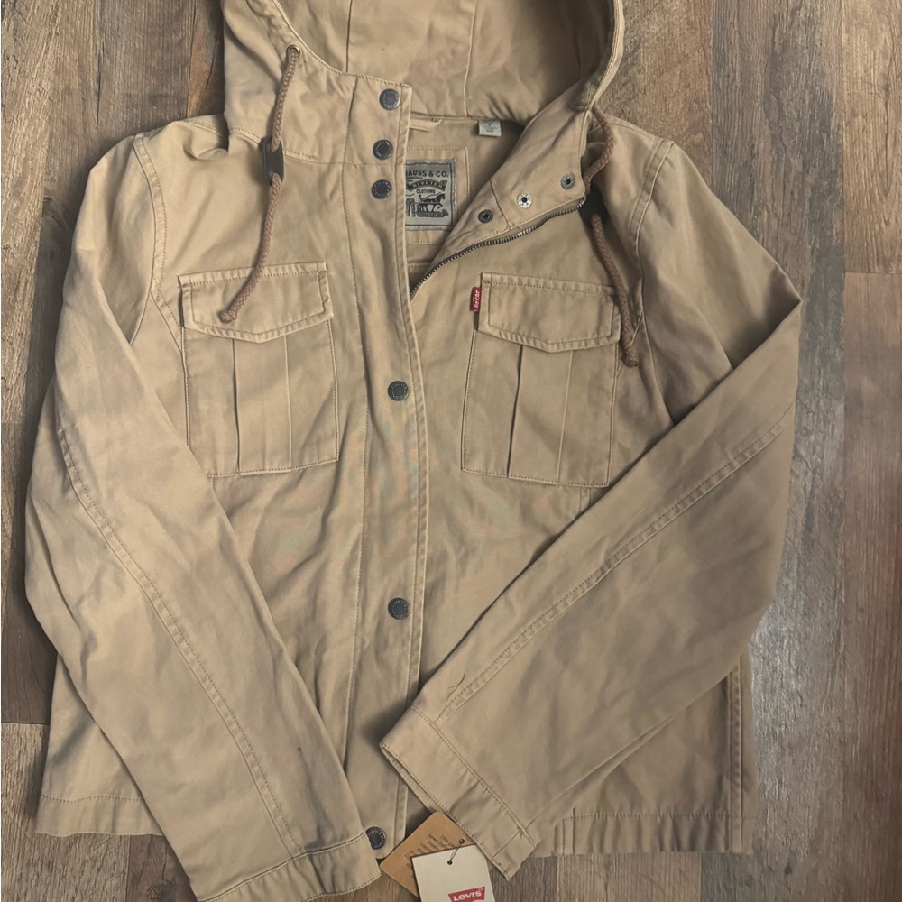 Levi's Beige Hooded Jacket